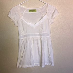 White Flowy Zara Blouse